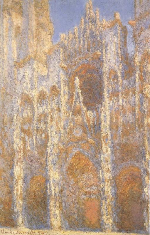 Claude Monet La Cathedrale de Rouen au Crepuscule oil painting image